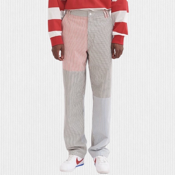 Lazy Oaf Other - Lazy Oaf Hickory Stripe Straight Leg Pants Size 36